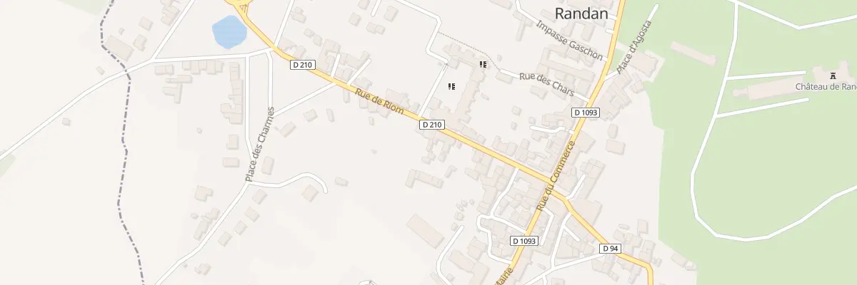 Plan du 19 Rue de Riom à Randan