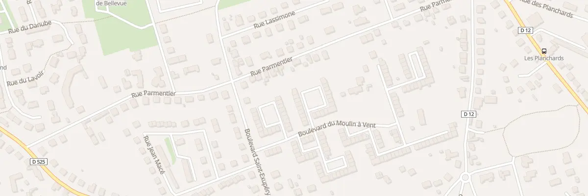 Plan du 55 Bd du Moulin à Vent à Yzeure