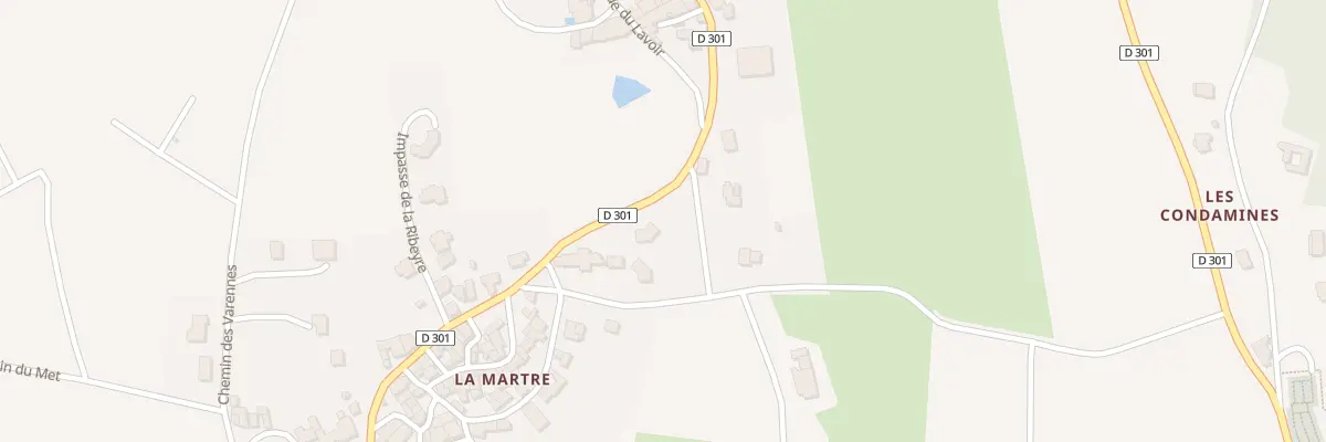 Plan du 5318 La Martre à Montmorin