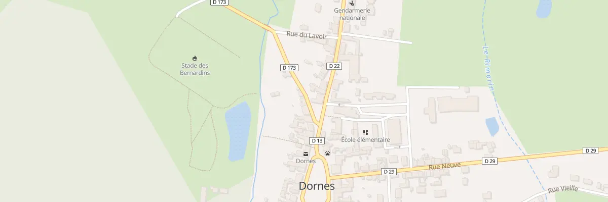 Plan du 10 Rue du Mal Lannes à Dornes