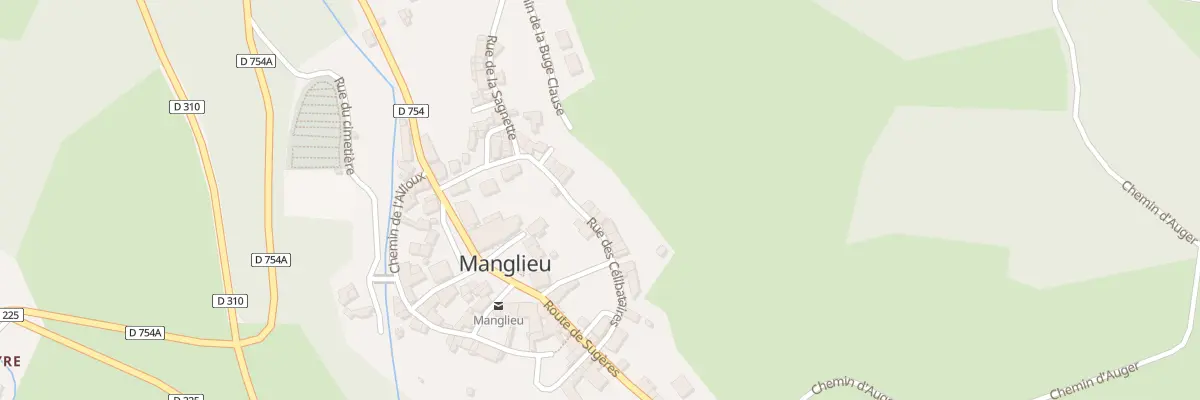 Plan du 21 Bourg de Manglieu à Manglieu