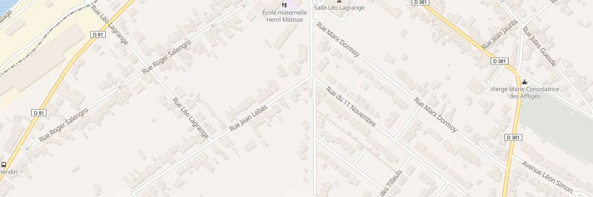 Plan du 23 Rue Jean Lebas à Neuville-sur-Escaut