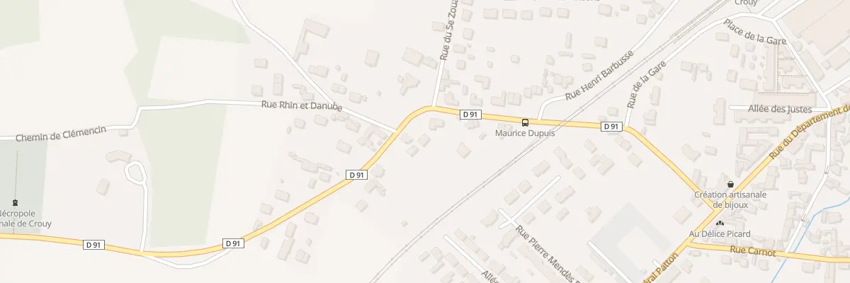 Plan du 11 Rue Maurice Dupuis à Crouy
