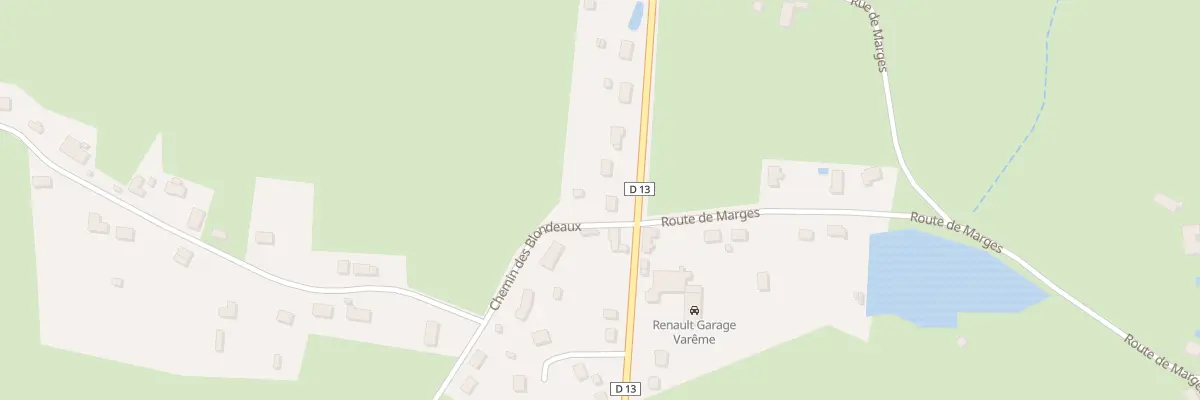 Plan du 95 Rte de Moulins à Dornes