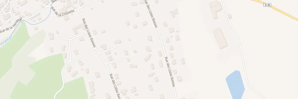 Plan du 18 Rue des Listes Basses à Paulhac