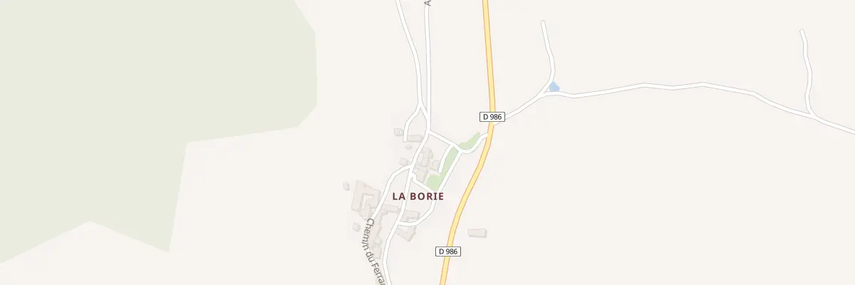 Plan du 5023 La Borie à Hures-la-Parade