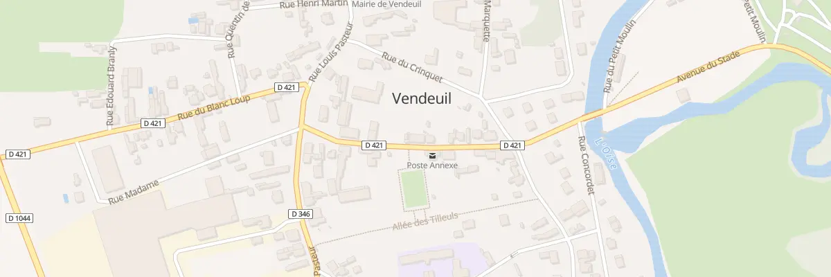 Plan du 1 Rue de l’Hôtel Dieu à Vendeuil