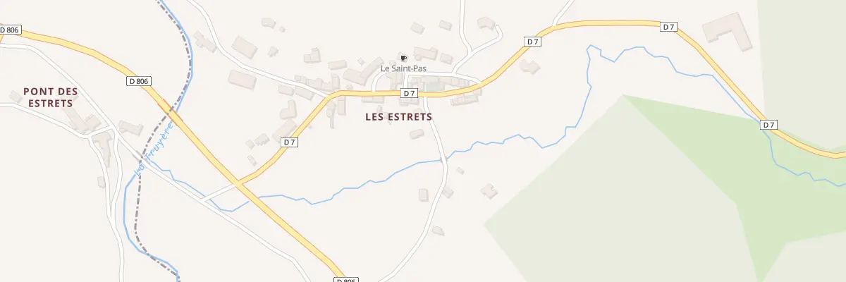 Plan du 5190 Les Estrets à Fontans