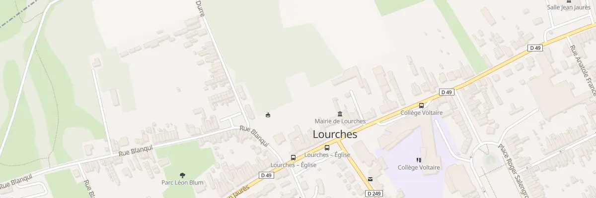 Plan du 611 Rue Jean Jaurès à Lourches