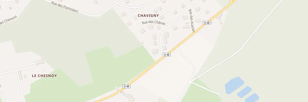 Plan du 1 Rue de Chavigny à Parly