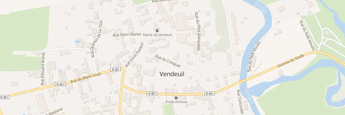 Plan du 1 Rue du Crinquet à Vendeuil