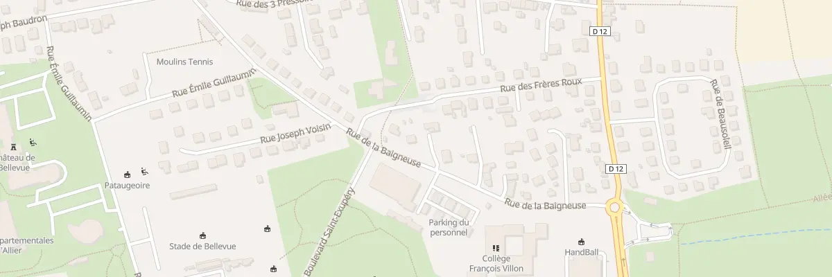 Plan du 16T Rue de la Baigneuse à Yzeure
