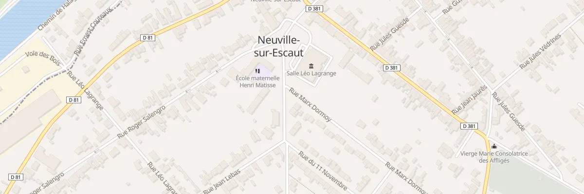 Plan du 13 Rue Jean Lebas à Neuville-sur-Escaut