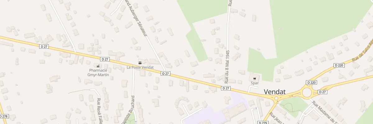 Plan du 20 Rue des Landes à Vendat