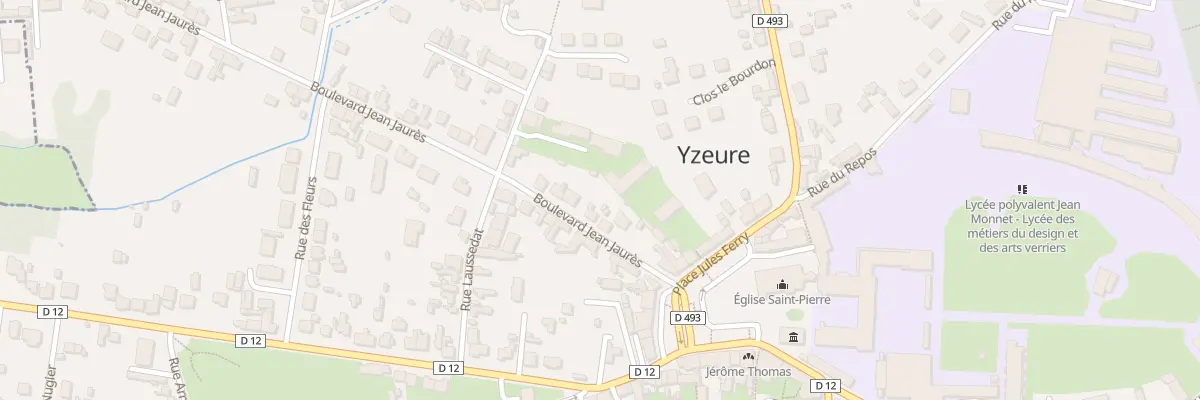 Plan du 8 Bd Jean Jaurès à Yzeure