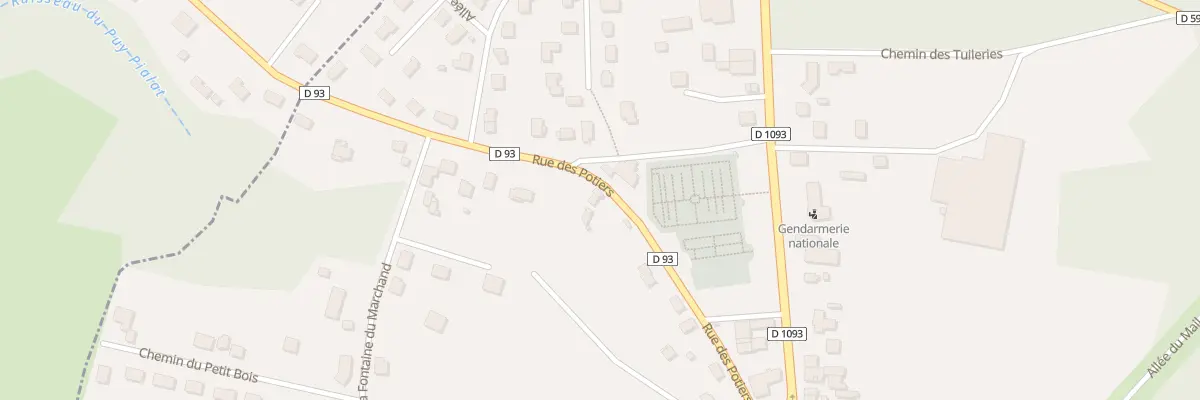 Plan du 19 Rue des Potiers à Randan