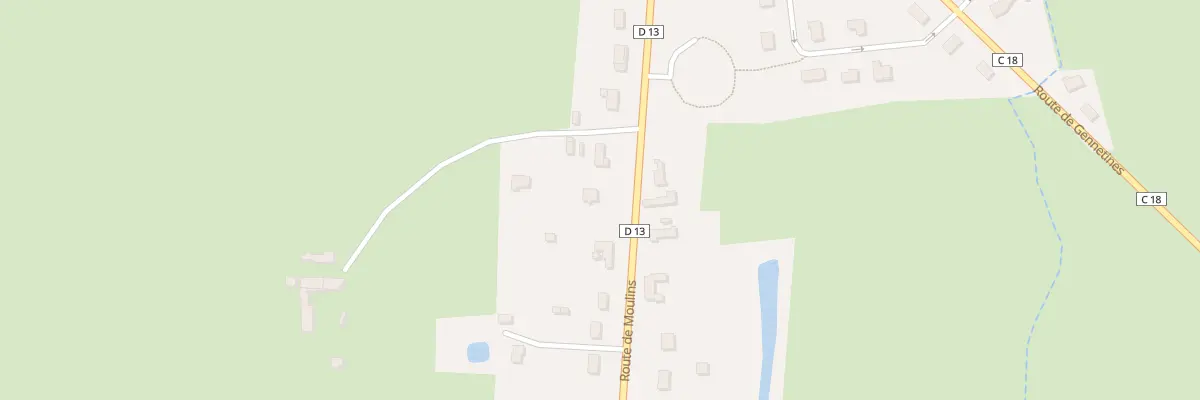 Plan du 47 Rte de Moulins à Dornes