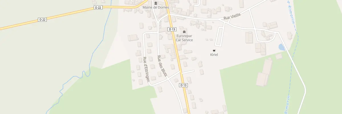 Plan du 15 Rte de Moulins à Dornes