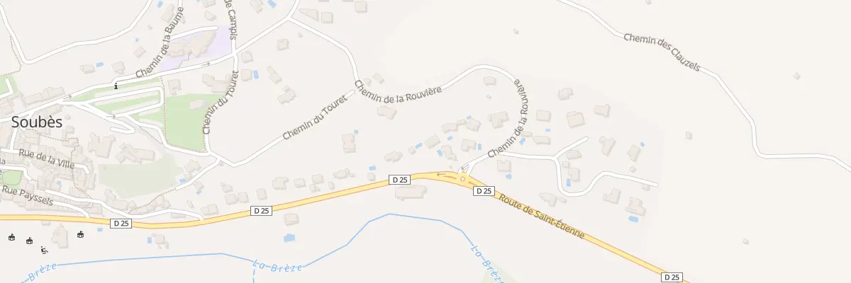 Plan du 775 Rte de Saint-etienne à Soubès