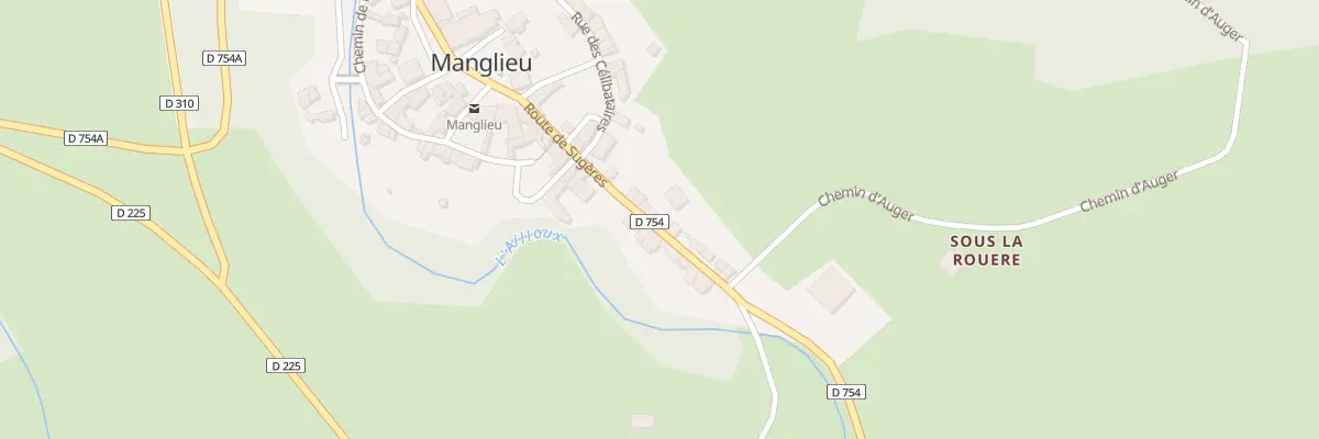 Plan du 29 Bourg de Manglieu à Manglieu