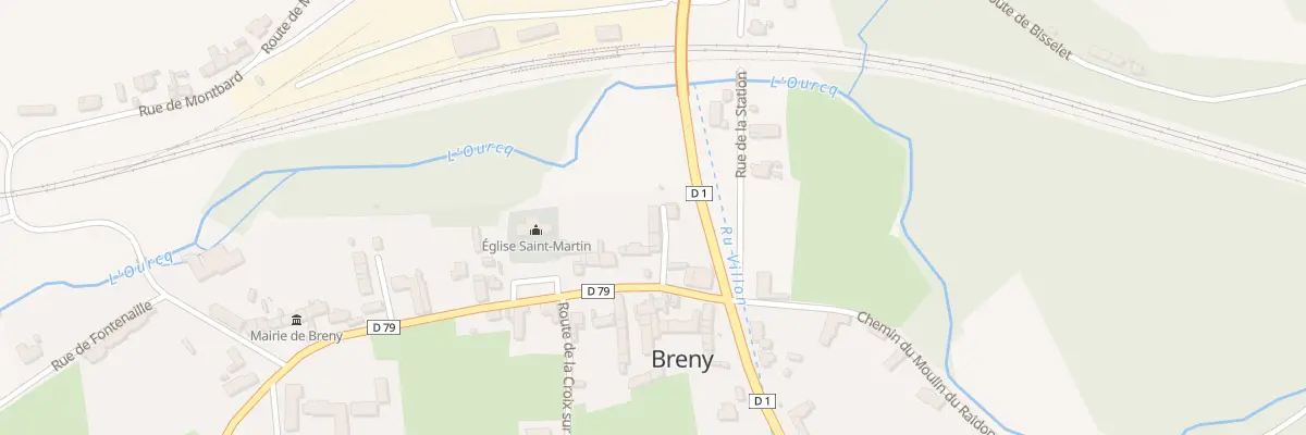 Plan du 1 Rue des Canes à Breny