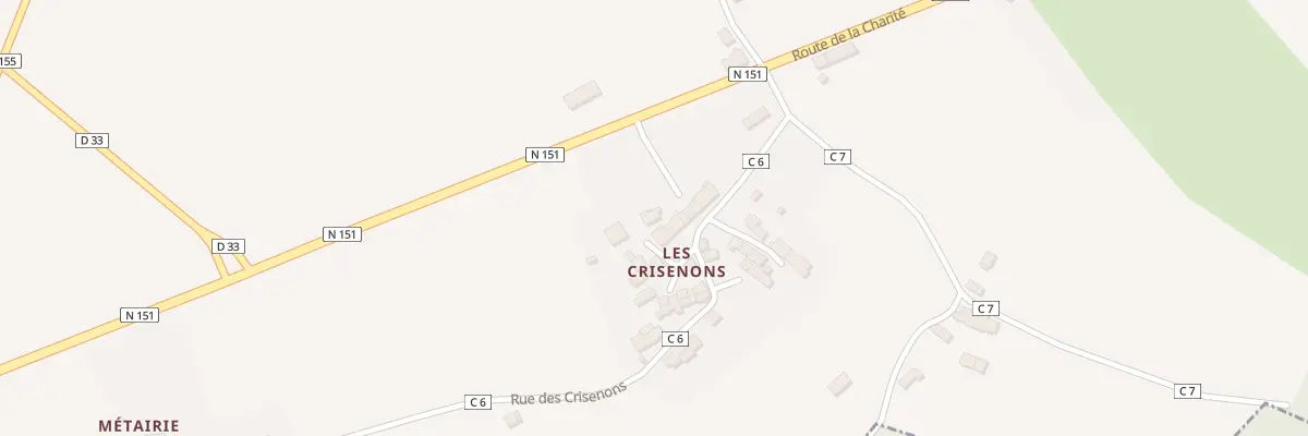 Plan du 122 Les Crisenons à Oudan