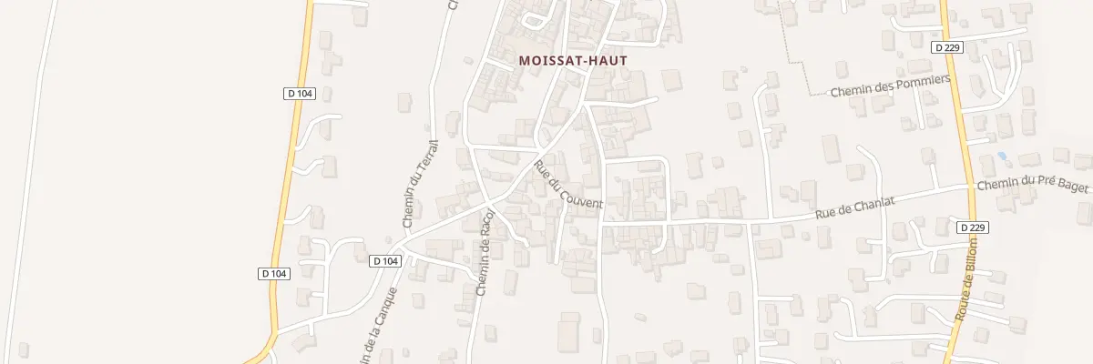 Plan du 5129 Rue du Couvent à Moissat
