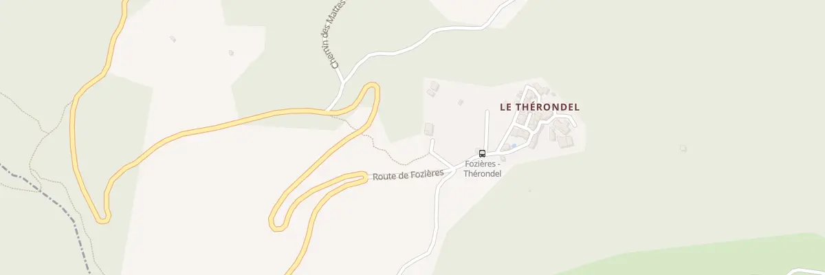 Plan du 90 Rte de Fozieres à Fozières