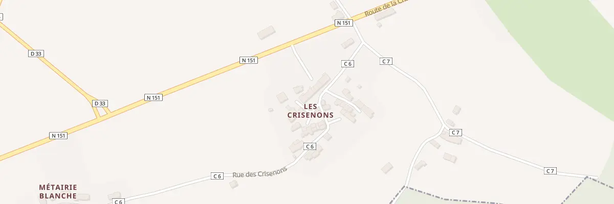 Plan du 123 Les Crisenons à Oudan
