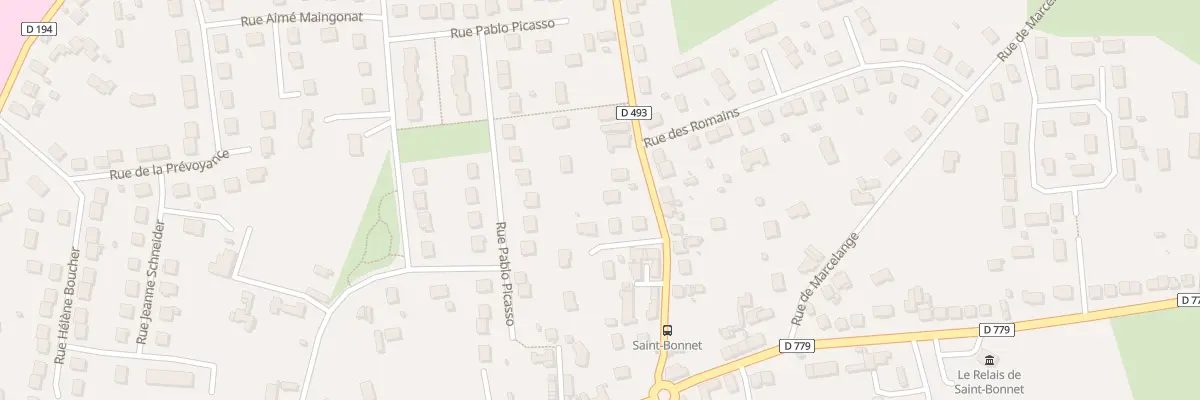 Plan du 23 Rue Claude Debussy à Yzeure