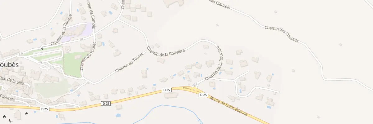 Plan du 475 Che de la Rouviere à Soubès