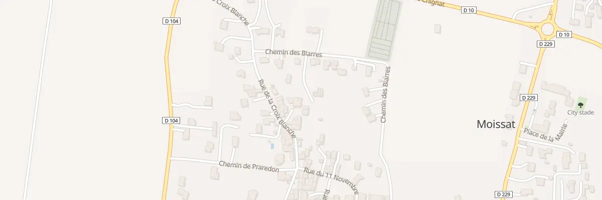 Plan du 5026 Rue de la Croix Blanche à Moissat