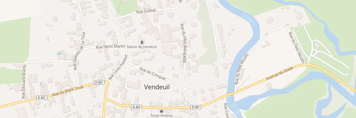 Plan du 8 Rue du Père Marquette à Vendeuil