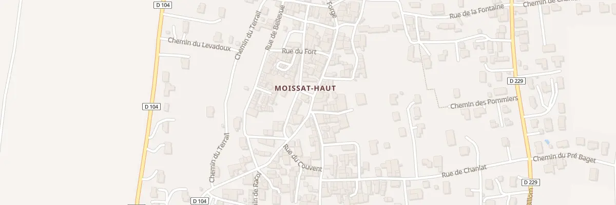 Plan du 5001 Rue des Commerces à Moissat