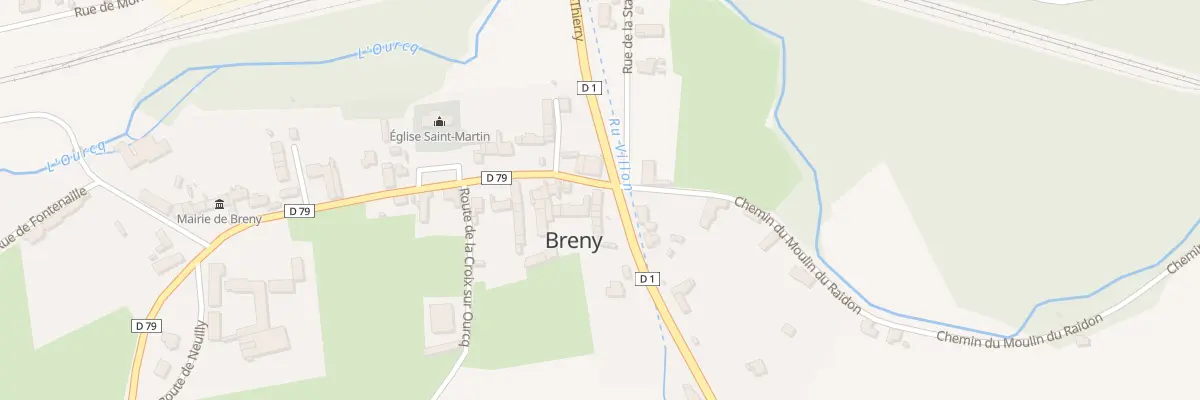 Plan du 6 Rte de Château-thierry à Breny