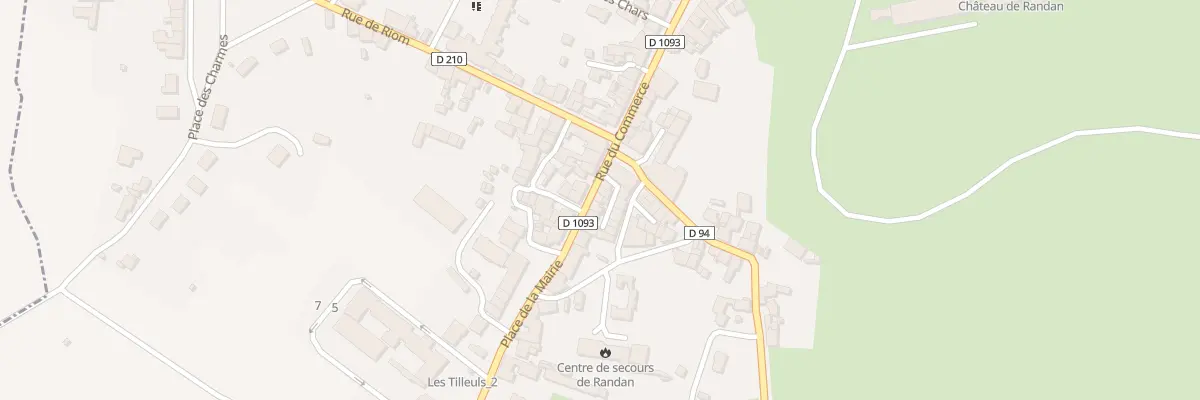 Plan du 10 Rue du Commerce à Randan