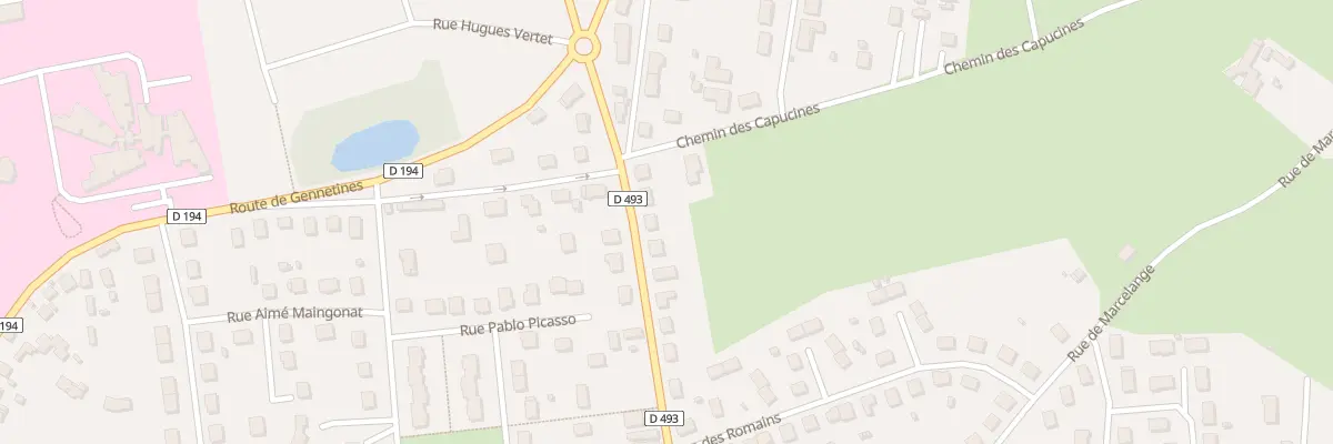 Plan du 34 Rue Claude Debussy à Yzeure