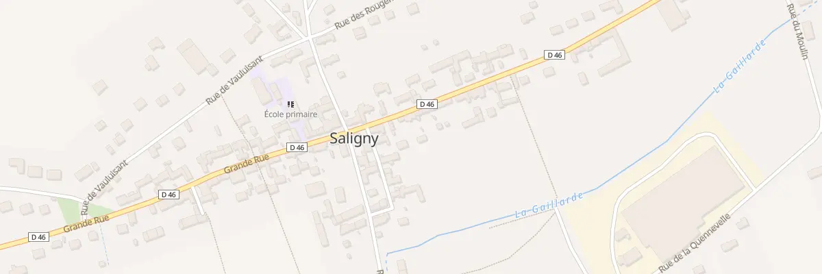 Plan du 54 Gr Grande Rue à Saligny