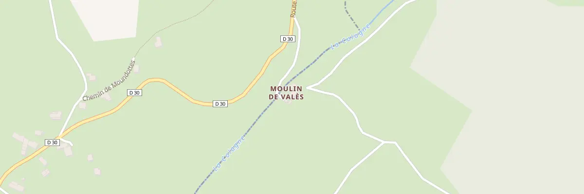 Plan du 5127 Moulin de Valès à Lachamp-Ribennes