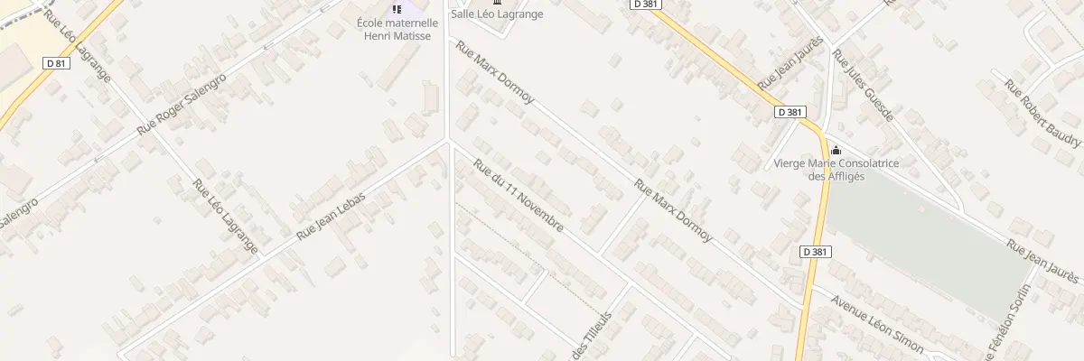Plan du 13 Rue du 11 Novembre à Neuville-sur-Escaut