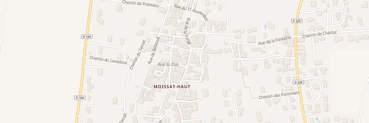 Plan du 5404 Rue du Fort à Moissat
