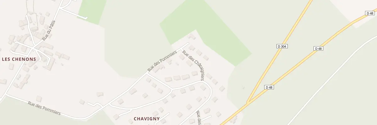 Plan du 3 Rue des Chataigniers à Parly