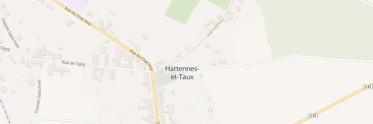 Plan du 2 Rue Vachaux à Hartennes-et-Taux