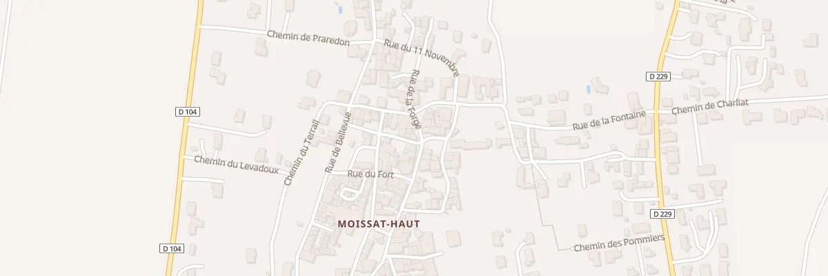 Plan du 5200 Rue de la Forge à Moissat