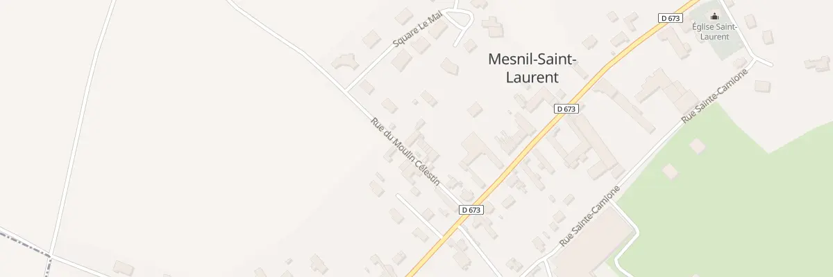 Plan du 12 Rue du Moulin Célestin à Mesnil-Saint-Laurent