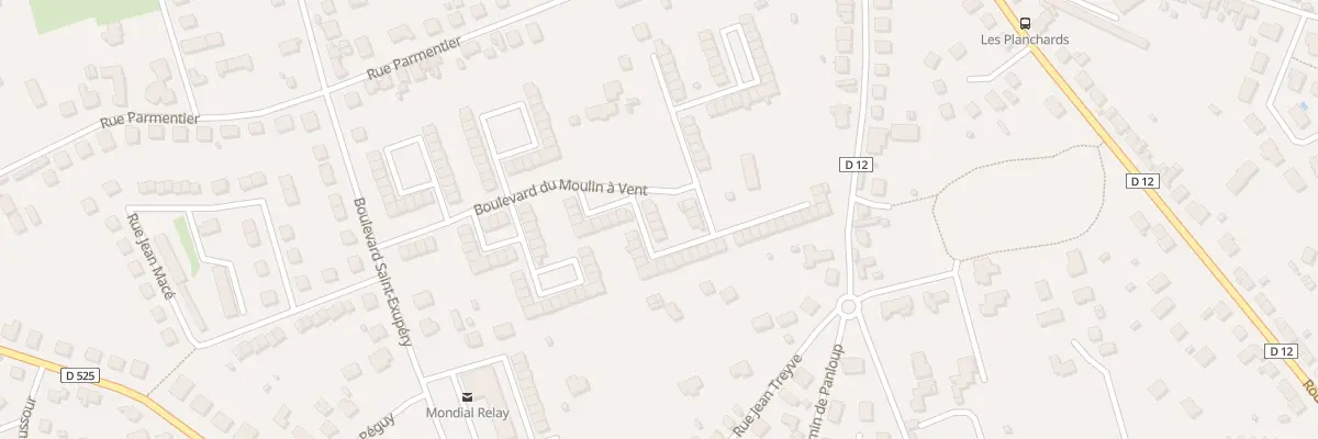 Plan du 100 Bd du Moulin à Vent à Yzeure