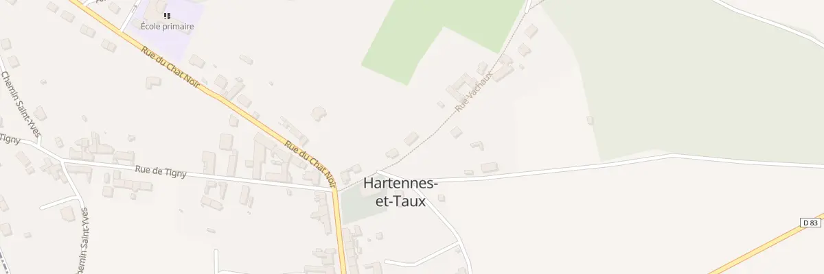 Plan du 7 Rue Vachaux à Hartennes-et-Taux