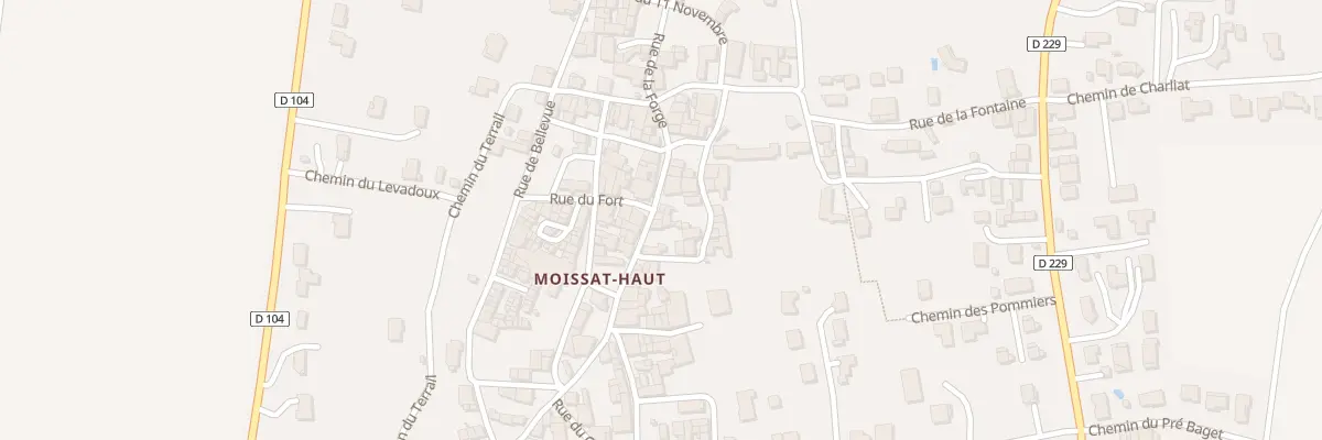 Plan du 5090 Rue des Commerces à Moissat