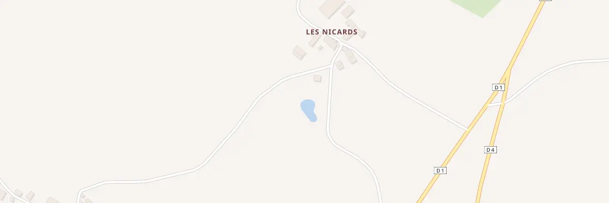Plan du 1 Les Nicards à Levis