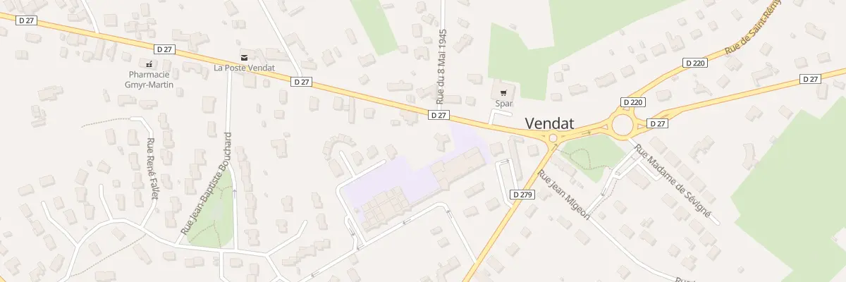 Plan du 9 Rue des Landes à Vendat